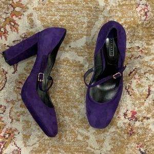 Vic Matie purple suede Mary Janes